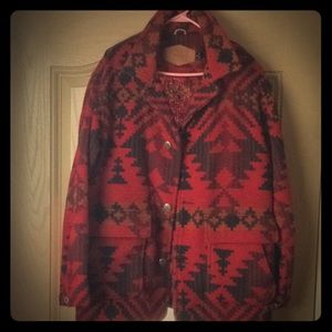 Wool rich Sz. Medium Navajo Print 100% WOOL Jacket